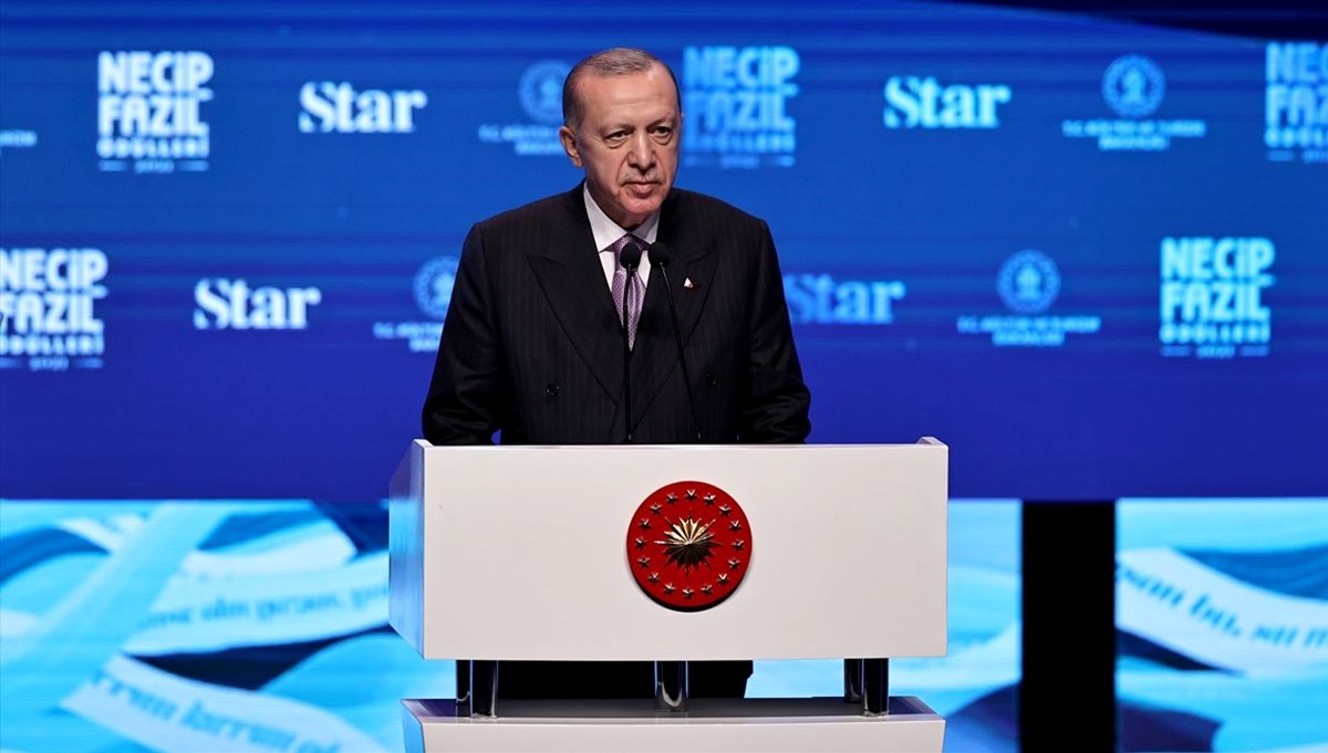 Cumhurbaşkanı Erdoğan “Necip Fazıl Ödülleri” töreninde konuştu