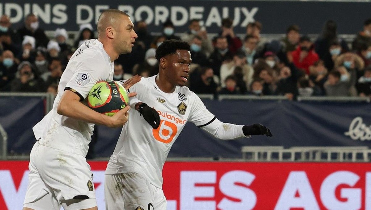 Lille, Burak Yılmaz’ın bir gol attığı maçta Bordeaux’yu mağlup etti
