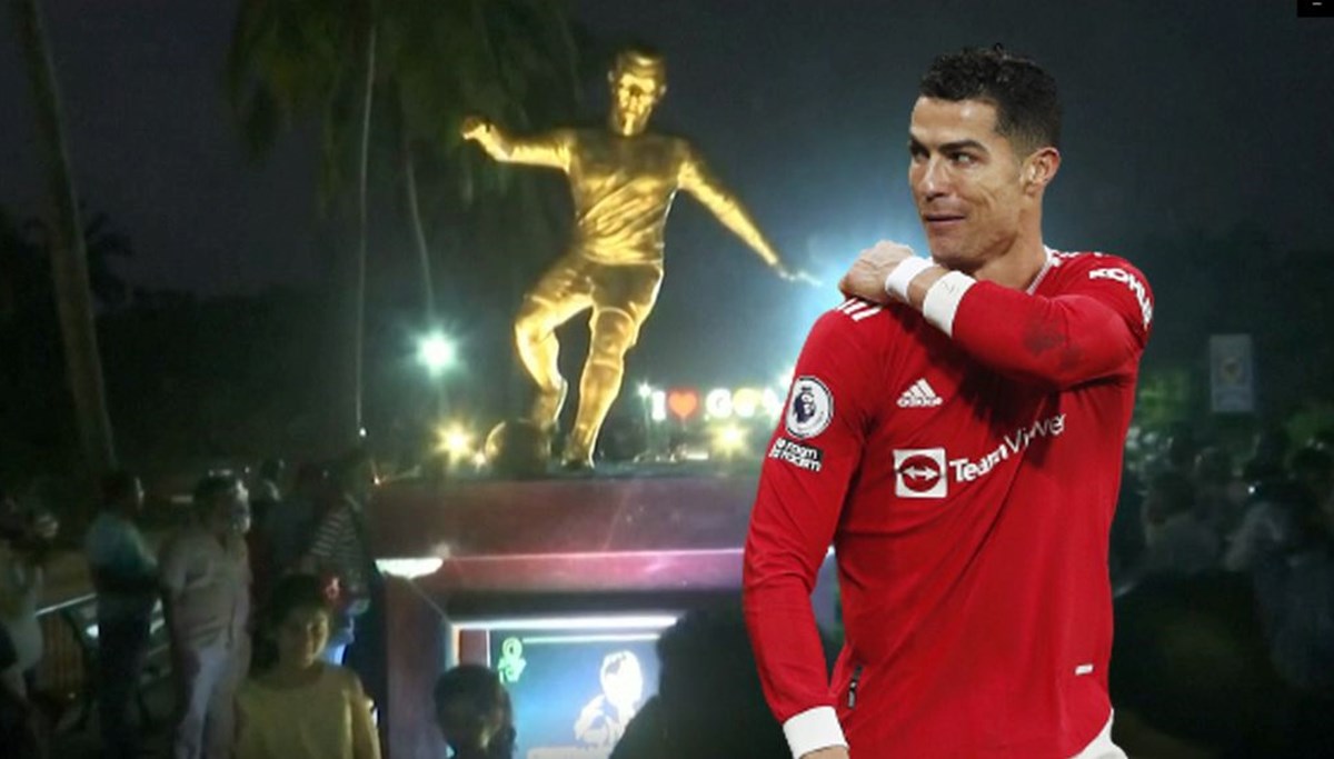 Hindistan’da Cristiano Ronaldo heykelinin dikilmesi ülkeyi ikiye böldü