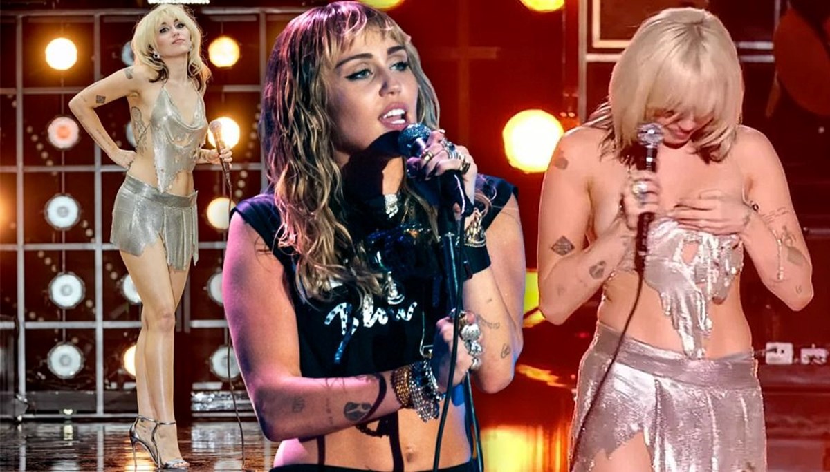 Miley Cyrus’ın sahnedeki zor anları