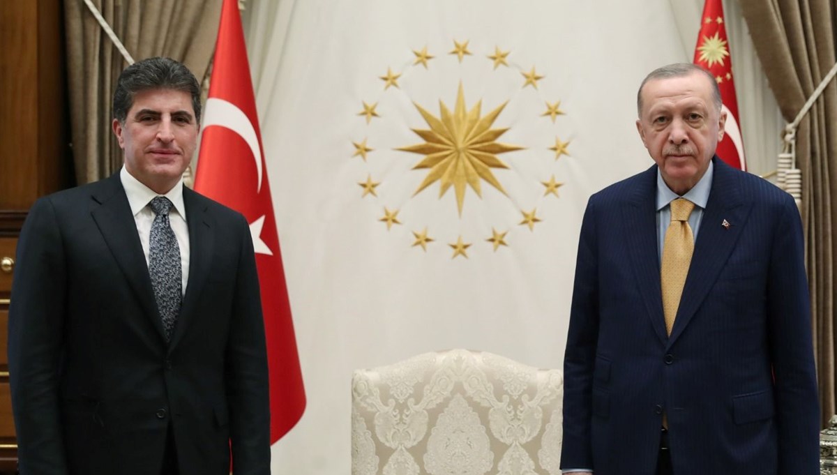 Cumhurbaşkanı Erdoğan Barzani’yi kabul etti