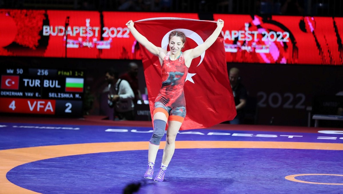 Milli güreşçi Evin Demirhan Yavuz, Avrupa şampiyonu oldu
